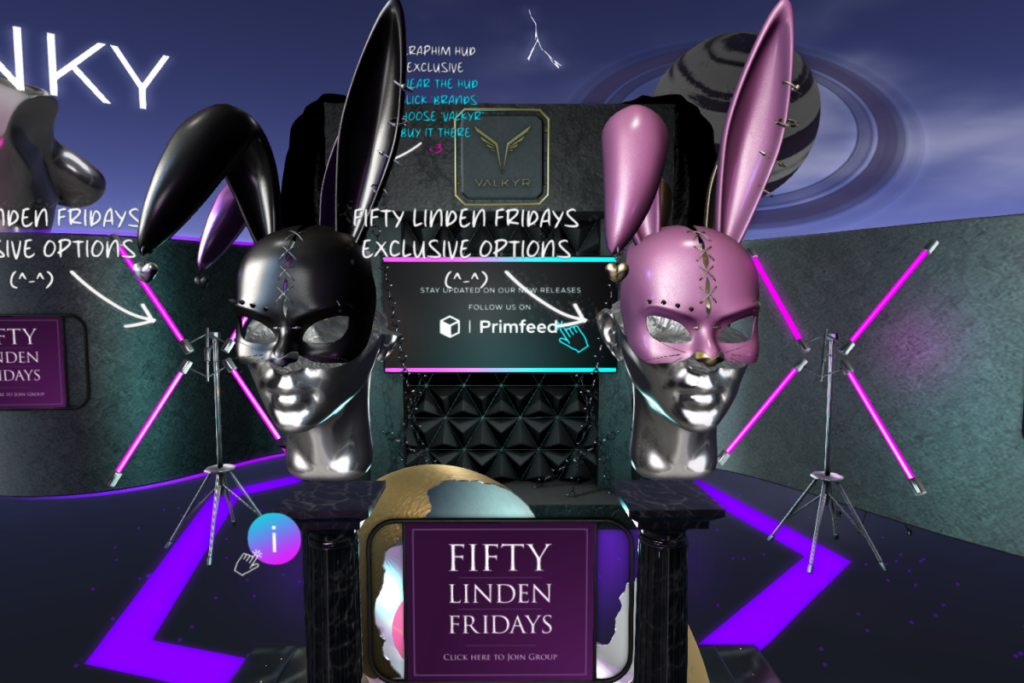 Bunny Mask	&lt;a href=&quot;http://maps.secondlife.com/secondlife/Valkyr/51/132/24&quot;&gt;TELEPORT&lt;/a&gt;