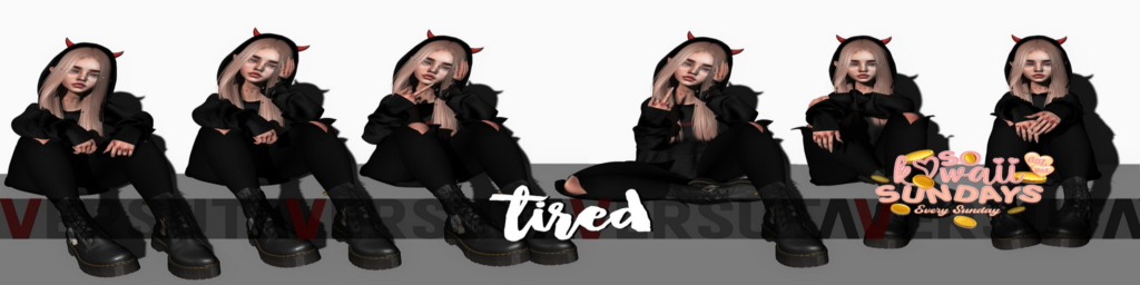 Tired Poses	&lt;a href=&quot;http://maps.secondlife.com/secondlife/Magical/221/82/777&quot;&gt;Teleport&lt;/a&gt;