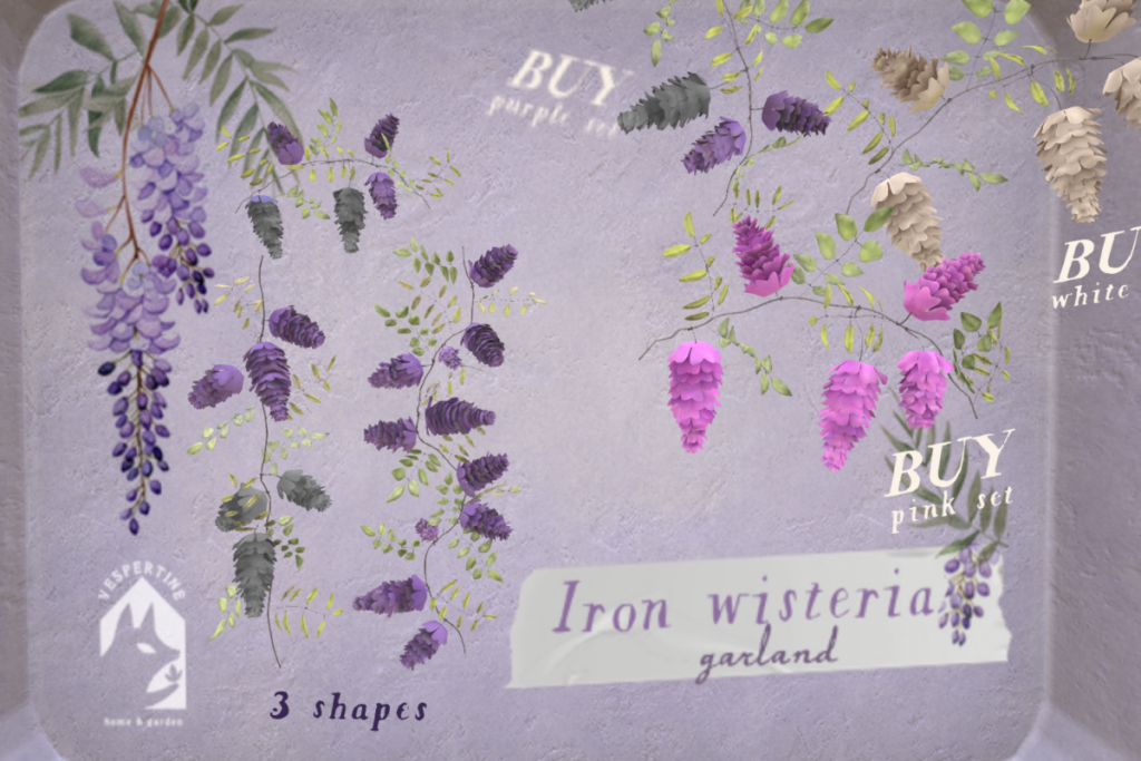 Iron Wisteria Garland, L$200 each