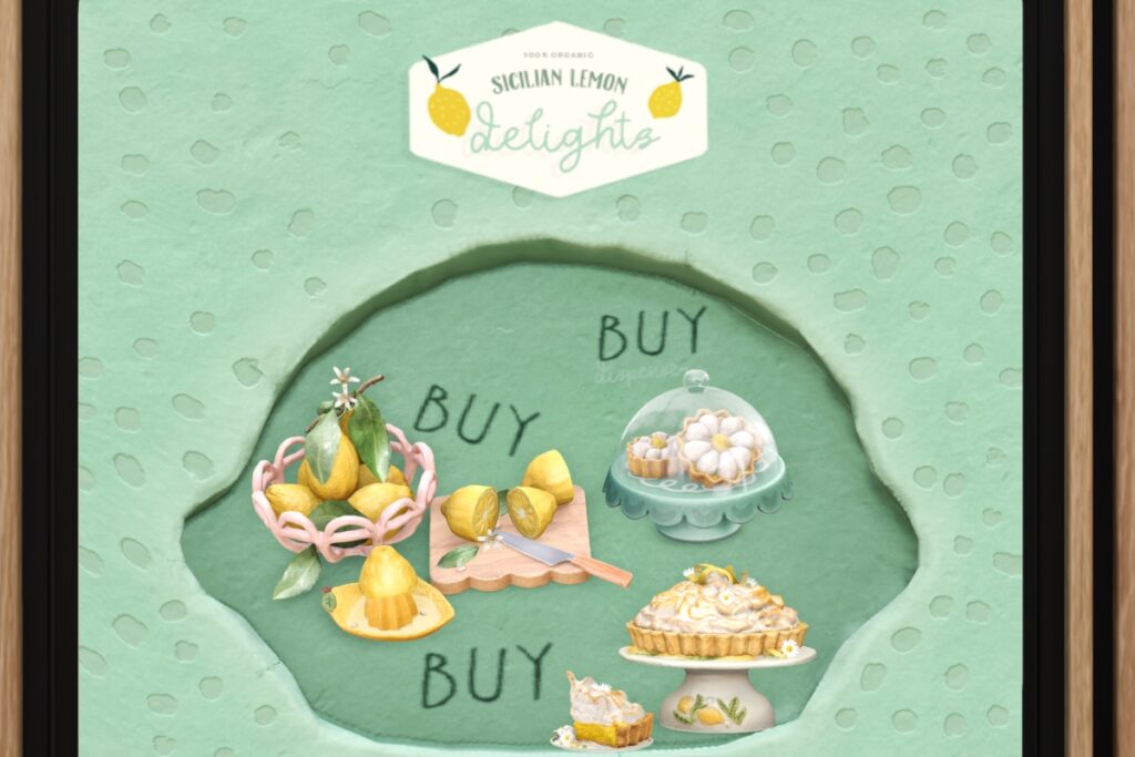 Sicilian Lemon Delights Decor, L$150-L$200 each