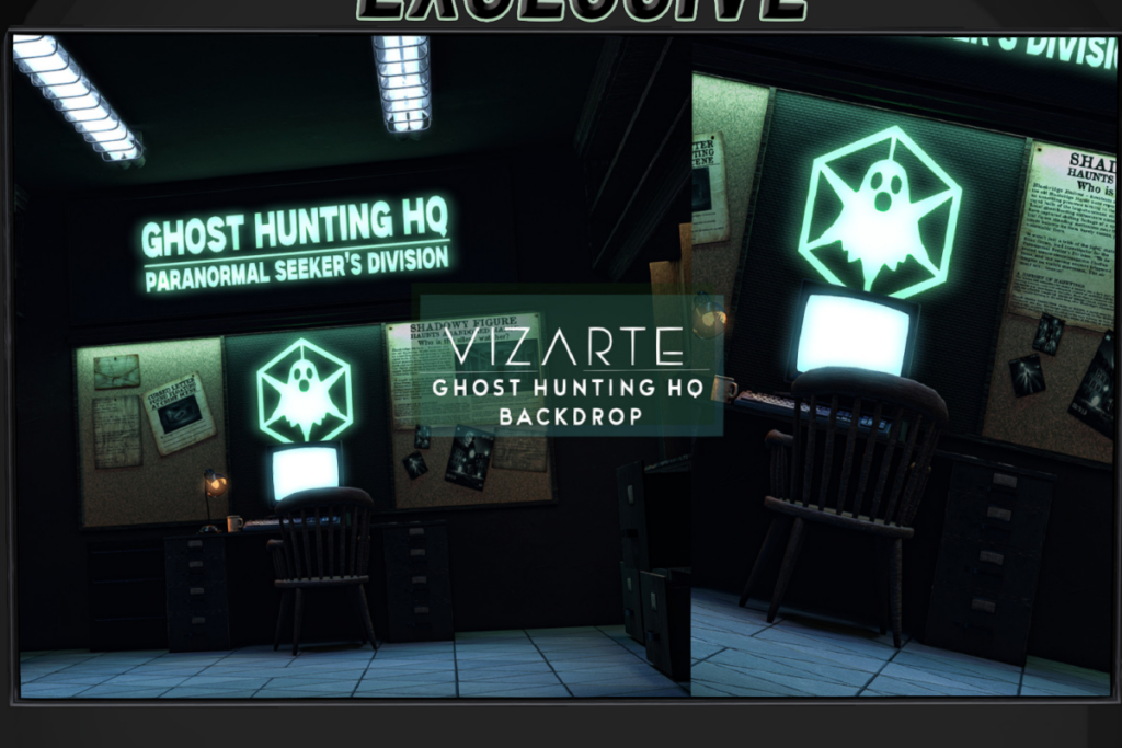 Ghost Hunting HQ Backdrop, L$299