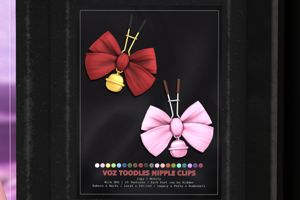 Toodles Nipple Clips - Legacy/MaitreyaX/Reborn/+mods, L$350