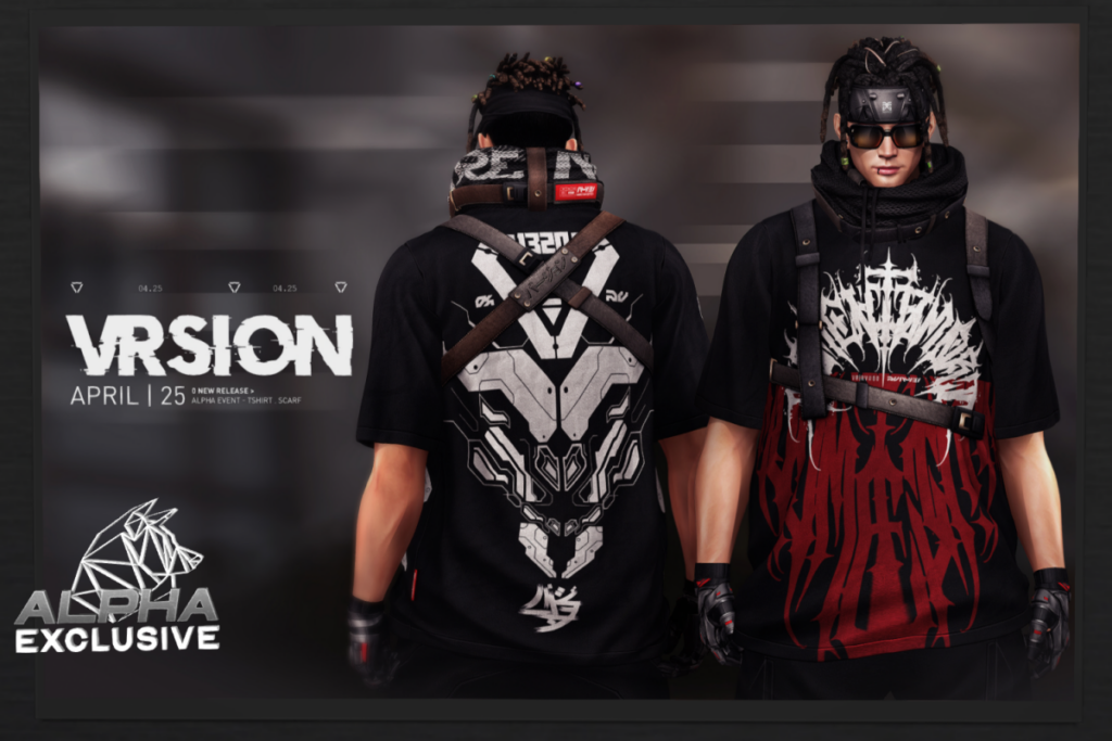 T-Shirt &amp; Scarf - Fits Not Listed, L$199-L$220 each/L$900-L$1000 each FP