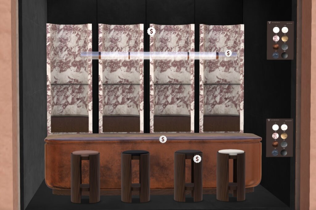 Amari Decor Set, L$250-L$450 each/L$1200 FP