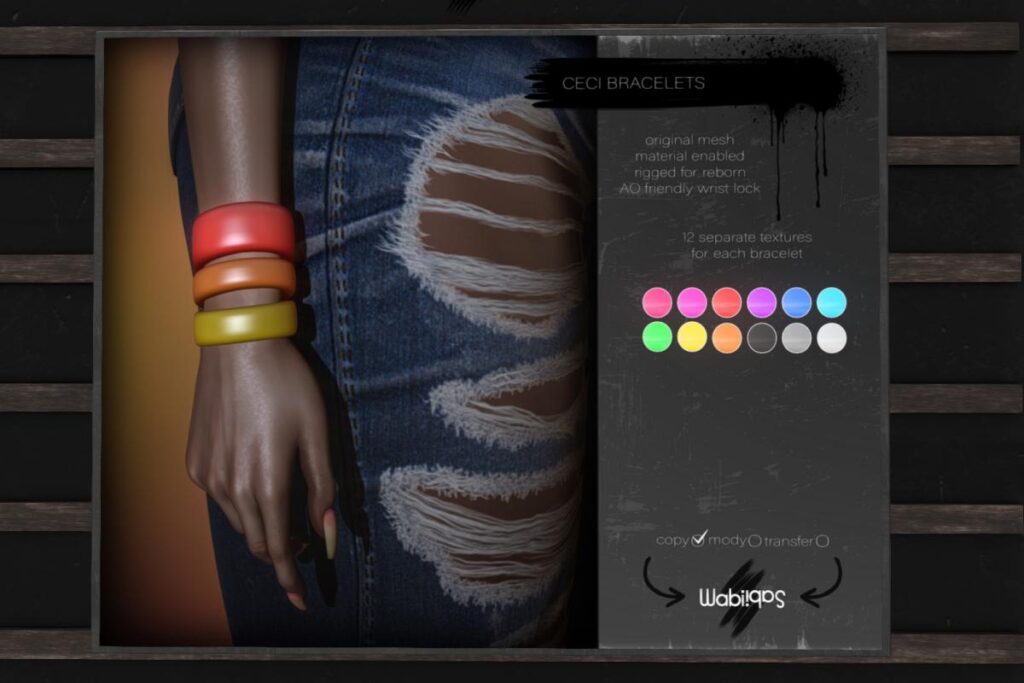 Ceci Bracelets - Reborn, L$299