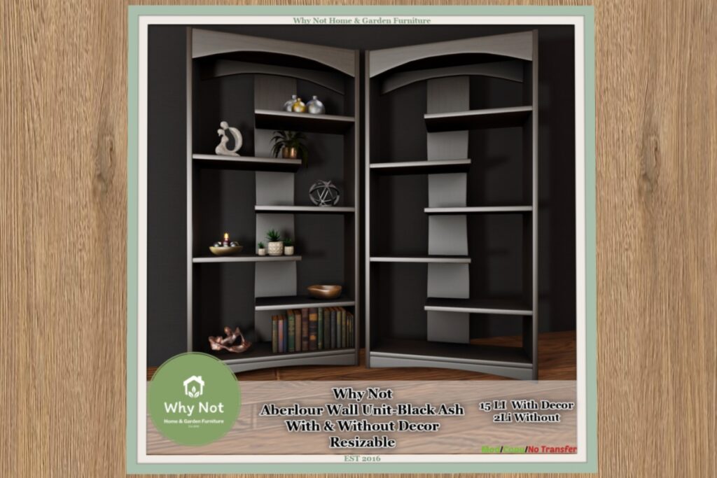 Aberlour Wall Unit Decor Set, L$244 each