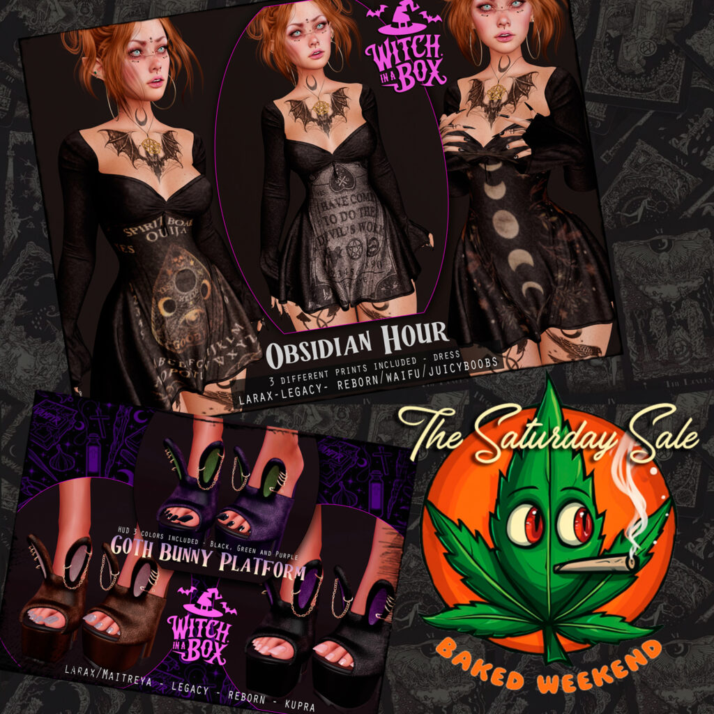 Obsidian Hour Dress - Legacy/MaitreyaX/Reborn/+mods | Goth Bunny Platforms - Inithium/Legacy/Maitreya/Reborn/+mods	&lt;a href=&quot;http://maps.secondlife.com/secondlife/Sunset/62/63/2002&quot;&gt;Teleport&lt;/a&gt;