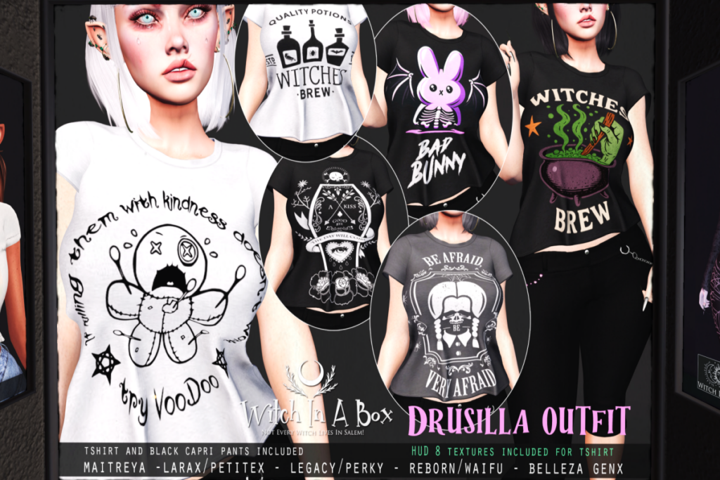 Drusilla Outfit - GenX/Legacy/Maitreya/Reborn/+mods, L$399