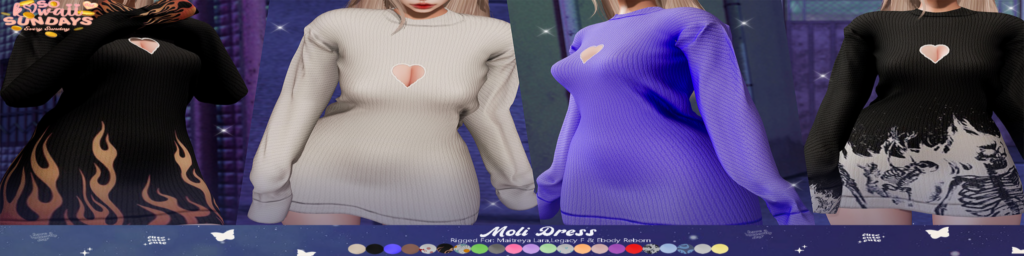 Moli Dress - Legacy/Maitreya/Reborn	&lt;a href=&quot;http://maps.secondlife.com/secondlife/Baboo/180/148/1301&quot;&gt;Teleport&lt;/a&gt;