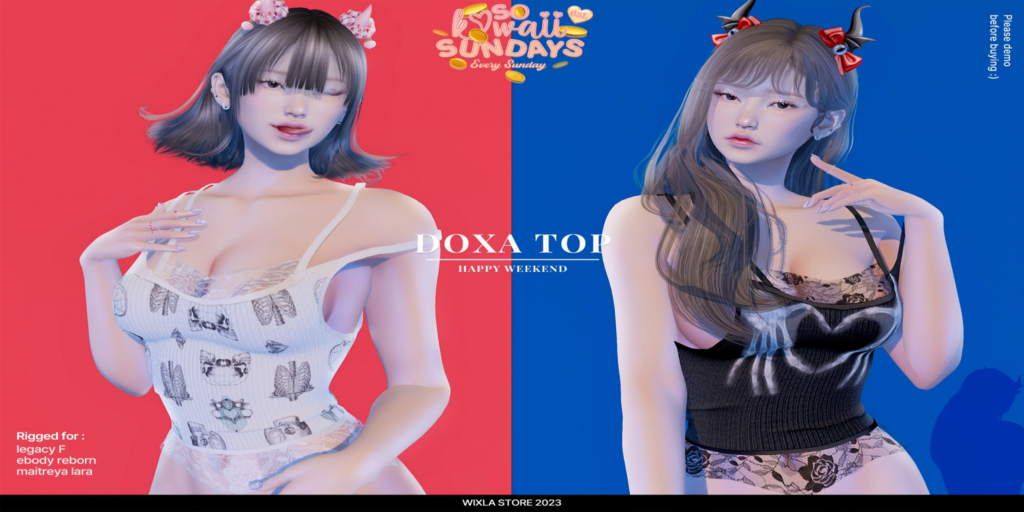 Doxa Top - Legacy/Maitreya/Reborn	&lt;a href=&quot;http://maps.secondlife.com/secondlife/Baboo/179/156/1301&quot;&gt;Teleport&lt;/a&gt;