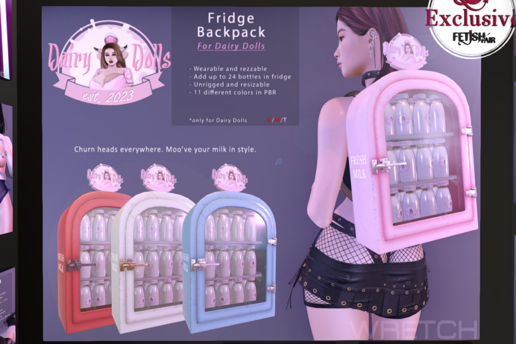 Dairy Dolls Fridge Backpack, L$500
