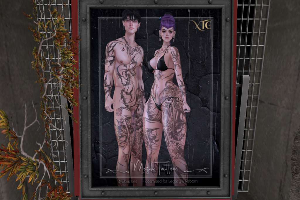 Mosh Tattoo - BOM for Legacy F+M/Reborn, L$269