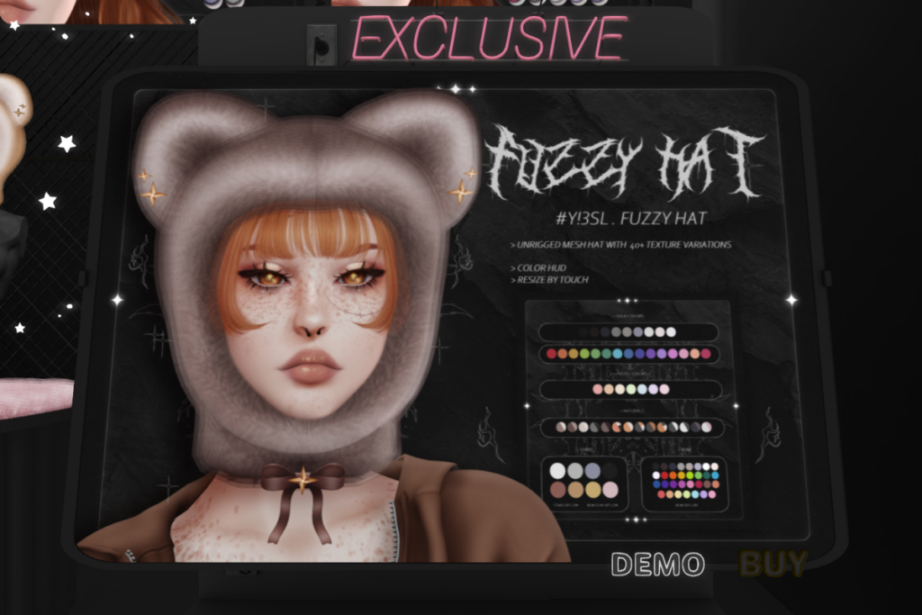 Fuzzy Hat, L$399
