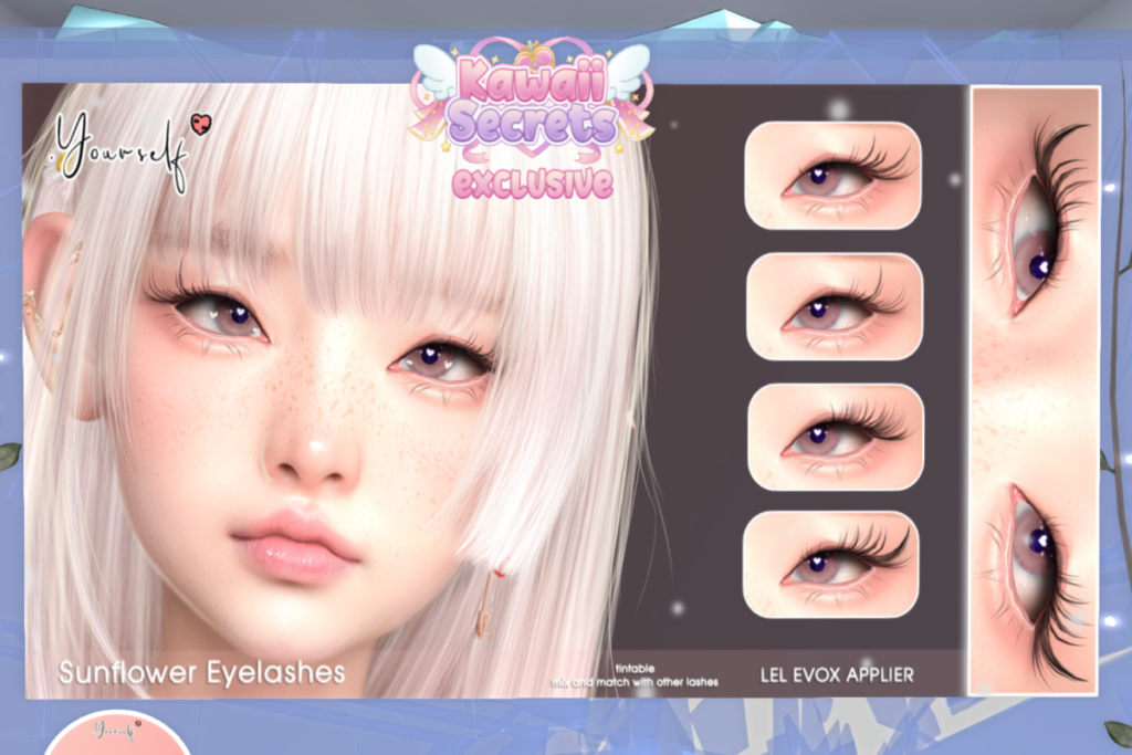 Sunflower Eyelashes - EvoX, L$125