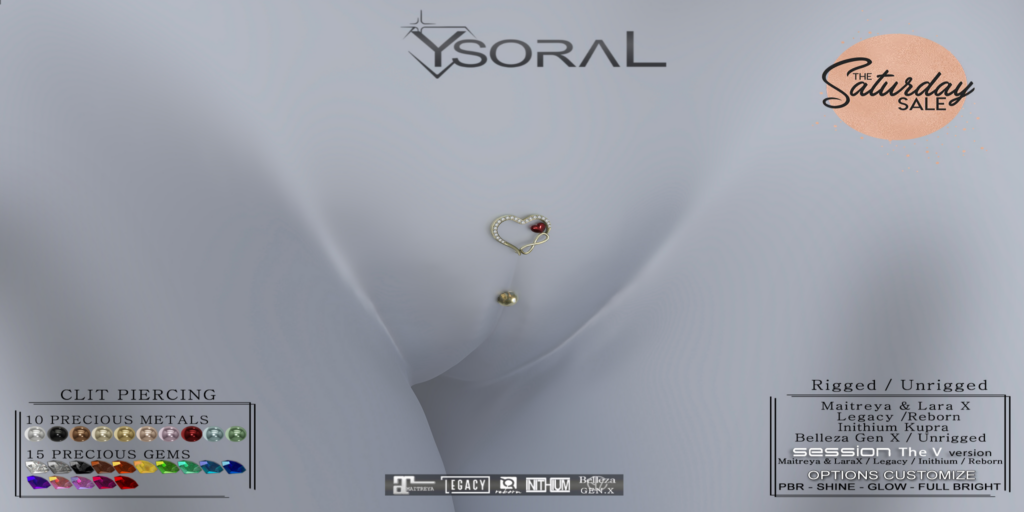 Infinity Love Piercing - GenX/Inithium/Legacy/Maitreya/Reborn/unrigged/+mods	&lt;a href=&quot;https://maps.secondlife.com/secondlife/ysoral/128/128/35&quot;&gt;Teleport&lt;/a&gt;