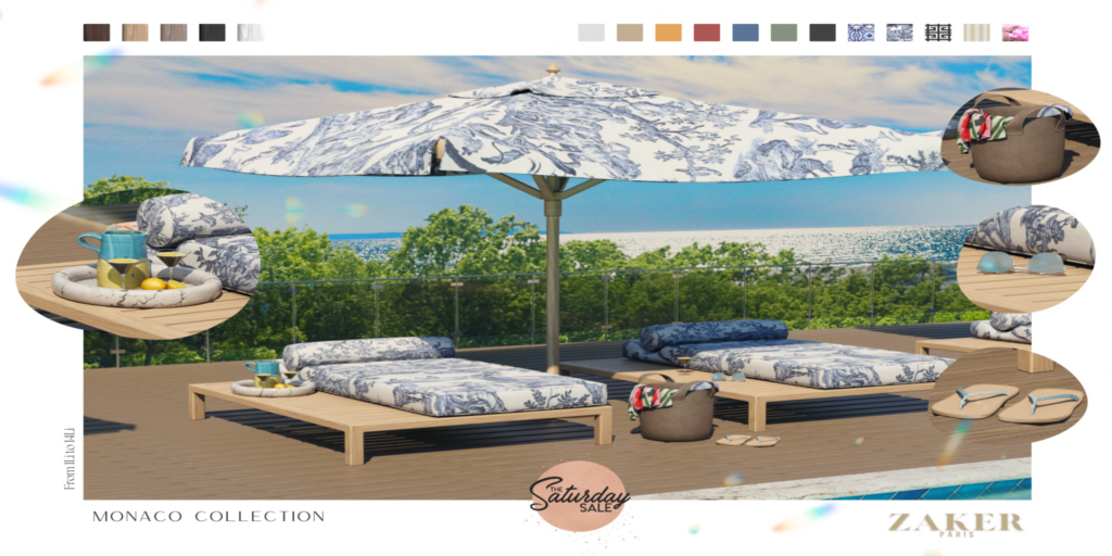 Monaco Collection Decor Set	&lt;a href=&quot;http://maps.secondlife.com/secondlife/Zaker/92/167/21&quot;&gt;Teleport&lt;/a&gt;