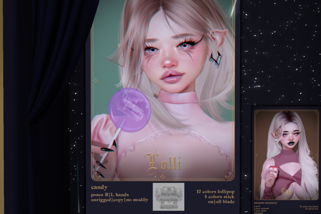 Lolli Candy, L$150 each/L$350 FP