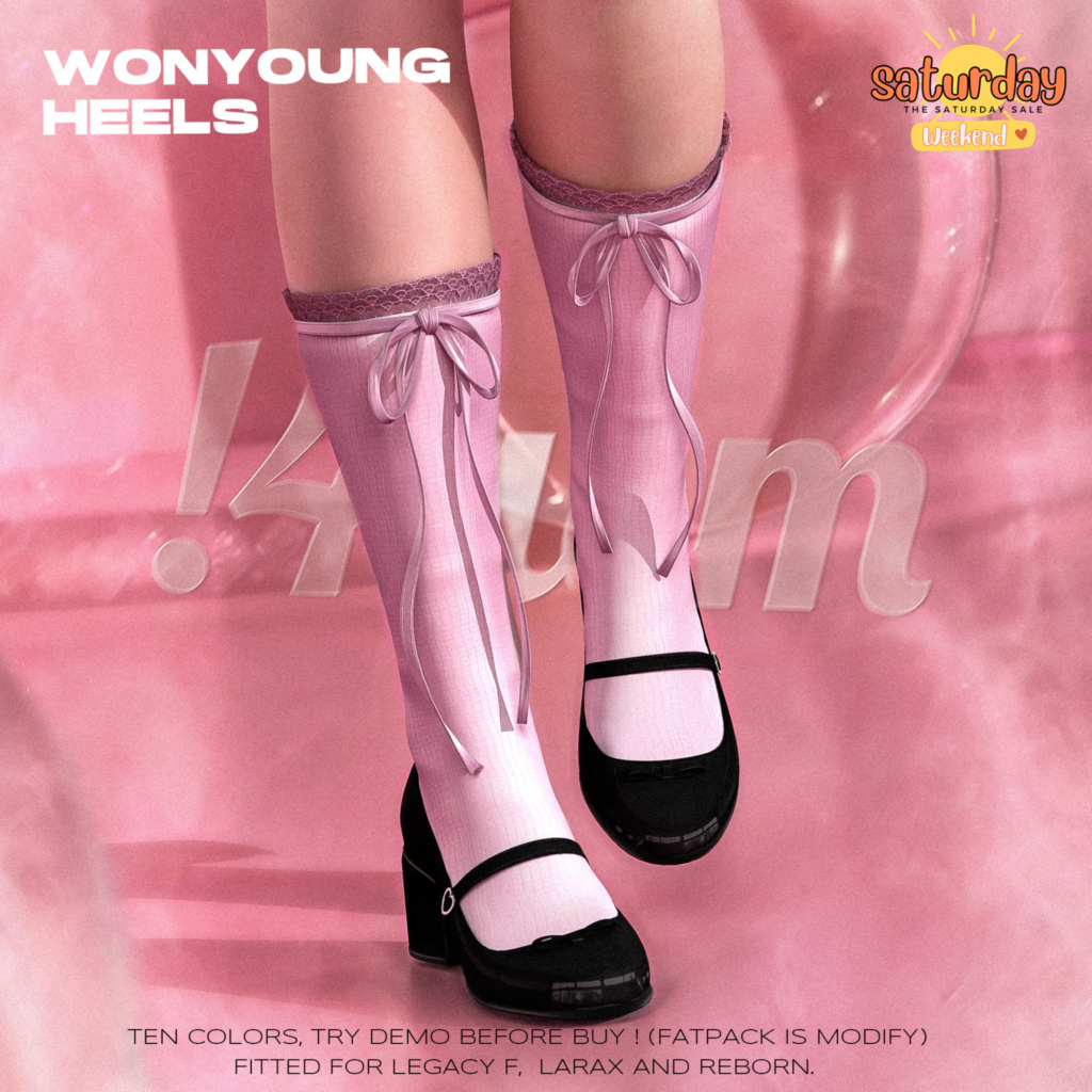 Wonyoung Heels - Legacy/MaitreyaX/Reborn	&lt;a href=&quot;http://maps.secondlife.com/secondlife/Dream%20Lake/126/123/184&quot;&gt;Teleport&lt;/a&gt;