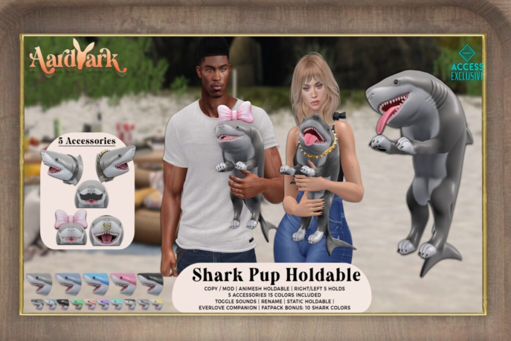 Shark Pup Holdable, L$449 each/L$1499 FP