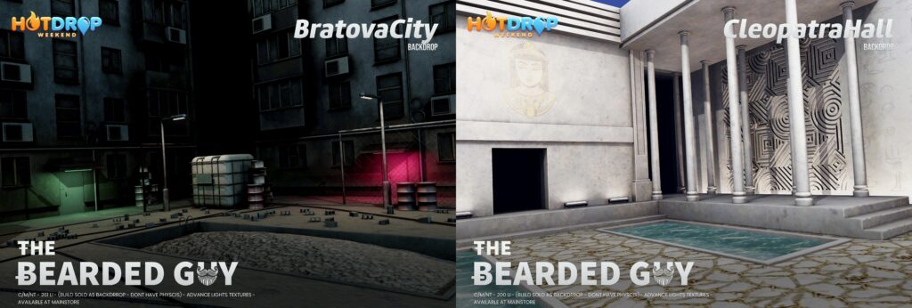 Bratova City &amp; Cleopatra Hall Backdrops