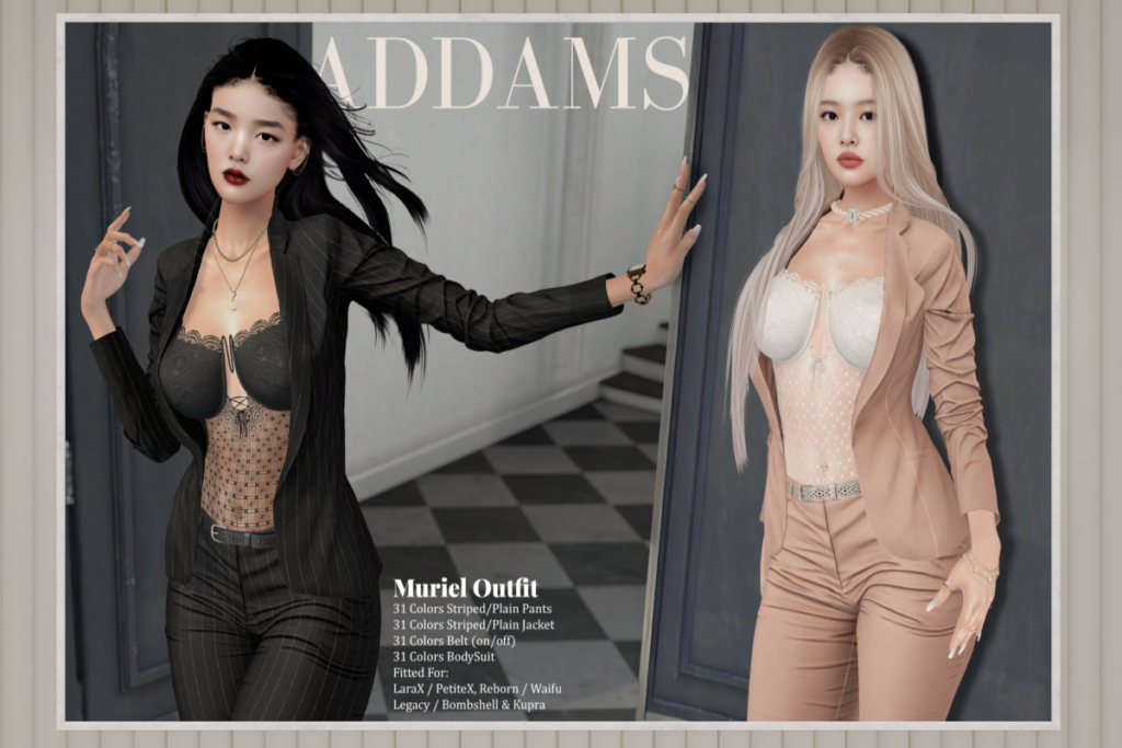 Muriel Outfit - Kupra/Legacy/MaitreyaX/Reborn/+mods, L$250-1299 each/L$2699 FP