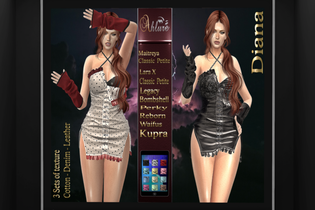 Diana Outfit - Inithium/Legacy/Maitreya/Reborn/+mods, L$299 FP