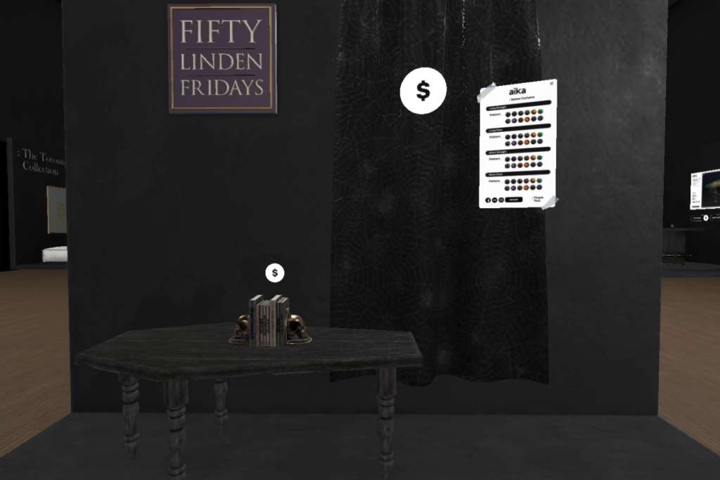 Salem Halloween Curtain | Salem Skull Bookend	&lt;a href=&quot;http://maps.secondlife.com/secondlife/Death%20by%20Misadventure/85/63/3045&quot;&gt;Teleport&lt;/a&gt;