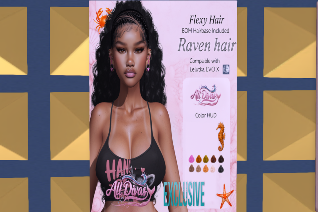 Raven Flexy Hair - EvoX/Genus, L$400