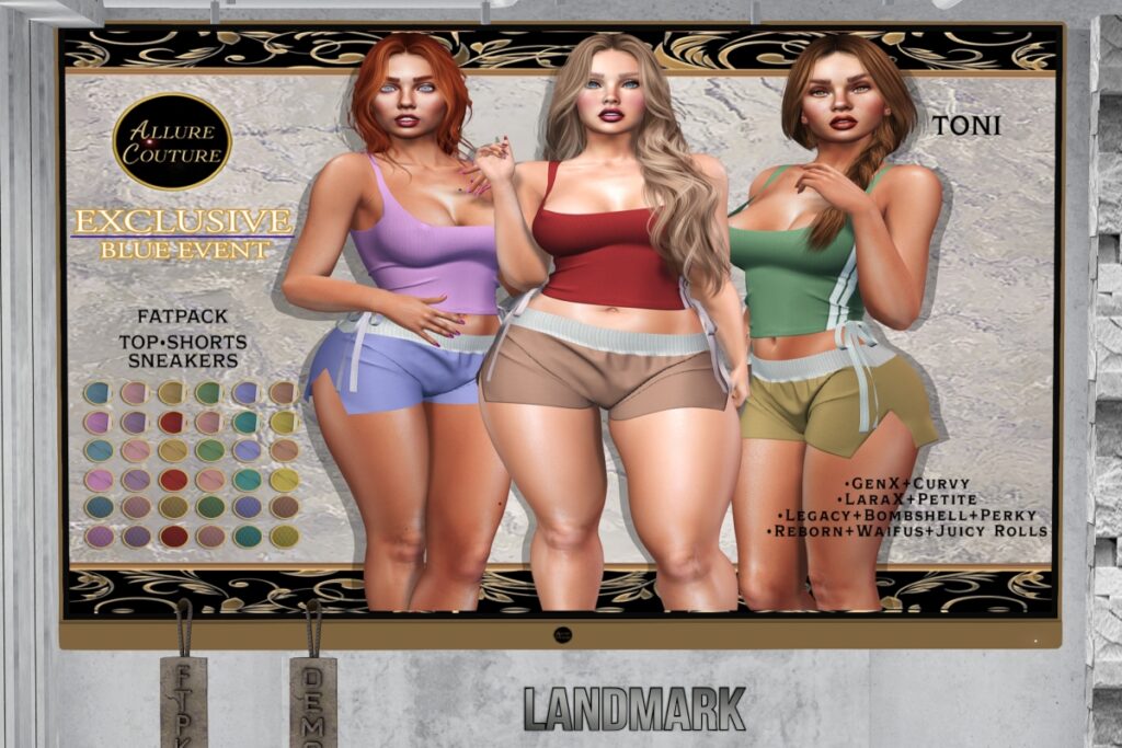 Toni Outfit - GenX/Legacy/MaitreyaX/Reborn, L$80 each/L$145 FP