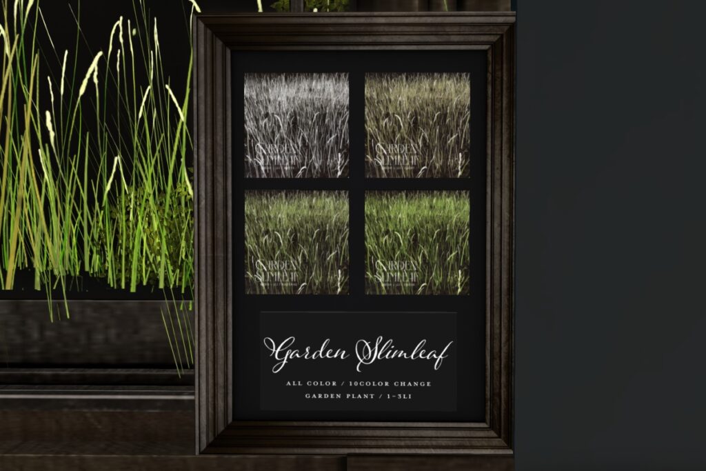 Garden Slimleaf Decor, L$269 each/L$699 FP