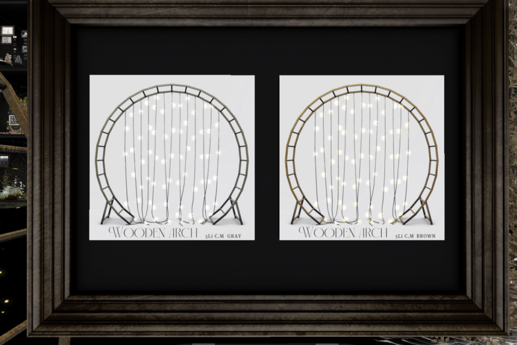 Wooden Arch With Lights	&lt;a href=&quot;http://maps.secondlife.com/secondlife/Rigi/41/98/3798&quot; target=&quot;_blank&quot;&gt;Teleport&lt;/a&gt;