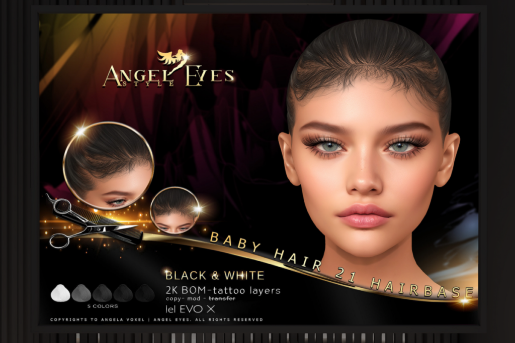 Baby Hair 21 Hairbase - EvoX, L$399