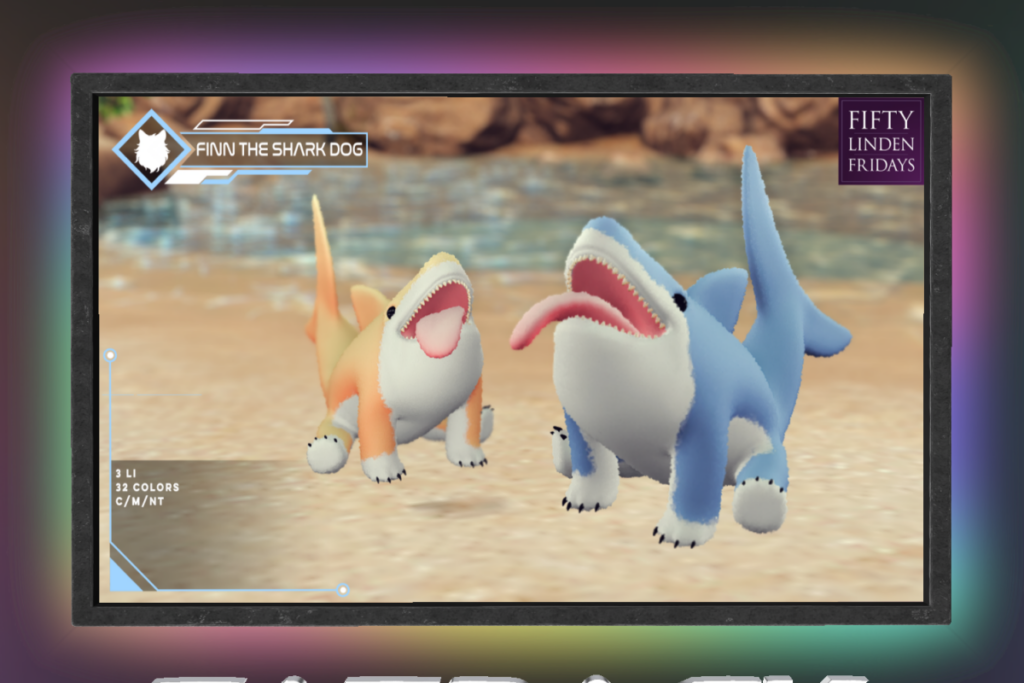Fin The Shark Dog	&lt;a href=&quot;http://maps.secondlife.com/secondlife/Grand%20Line/57/86/1997&quot; target=&quot;_blank&quot;&gt;Teleport&lt;/a&gt;