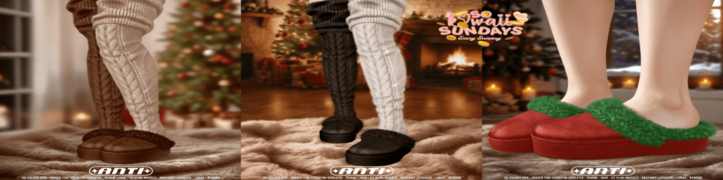Alright Fluffy Shoes - see ad for fits	&lt;a href=&quot;http://maps.secondlife.com/secondlife/maya%20bay/39/164/1002&quot;&gt;Teleport&lt;/a&gt;