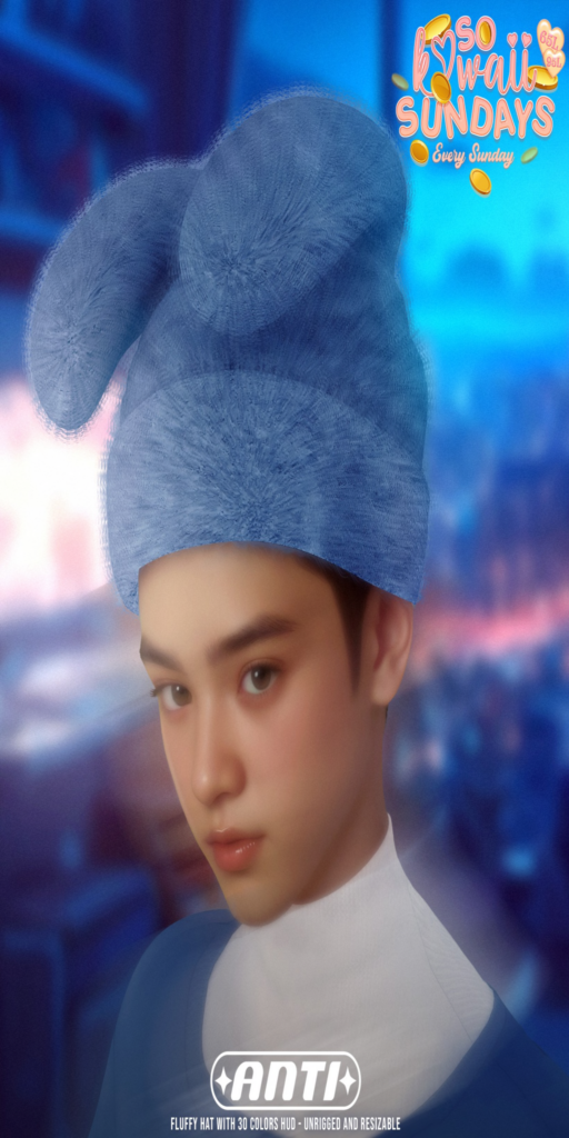 Fluffy Hat	&lt;a href=&quot;http://maps.secondlife.com/secondlife/maya%20bay/37/170/1009&quot;&gt;Teleport&lt;/a&gt;