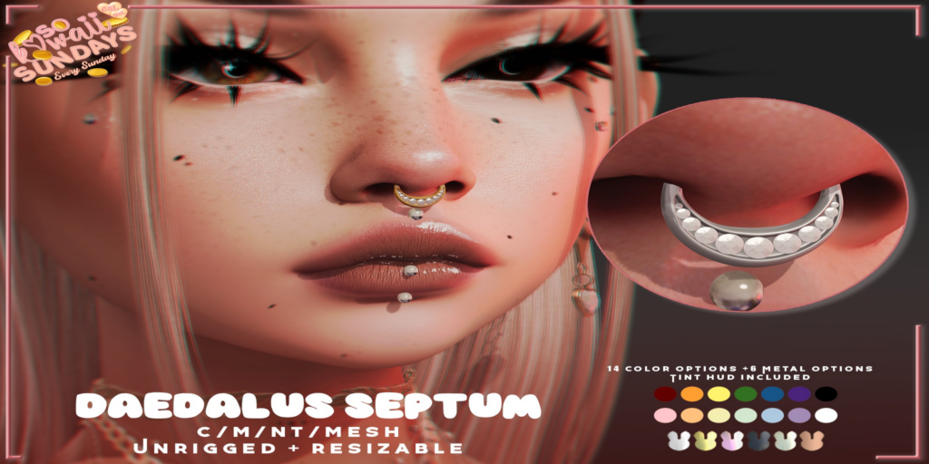 Daedalus Septum Ring	&lt;a href=&quot;http://maps.secondlife.com/secondlife/Oasi/221/76/930&quot;&gt;Teleport&lt;/a&gt;