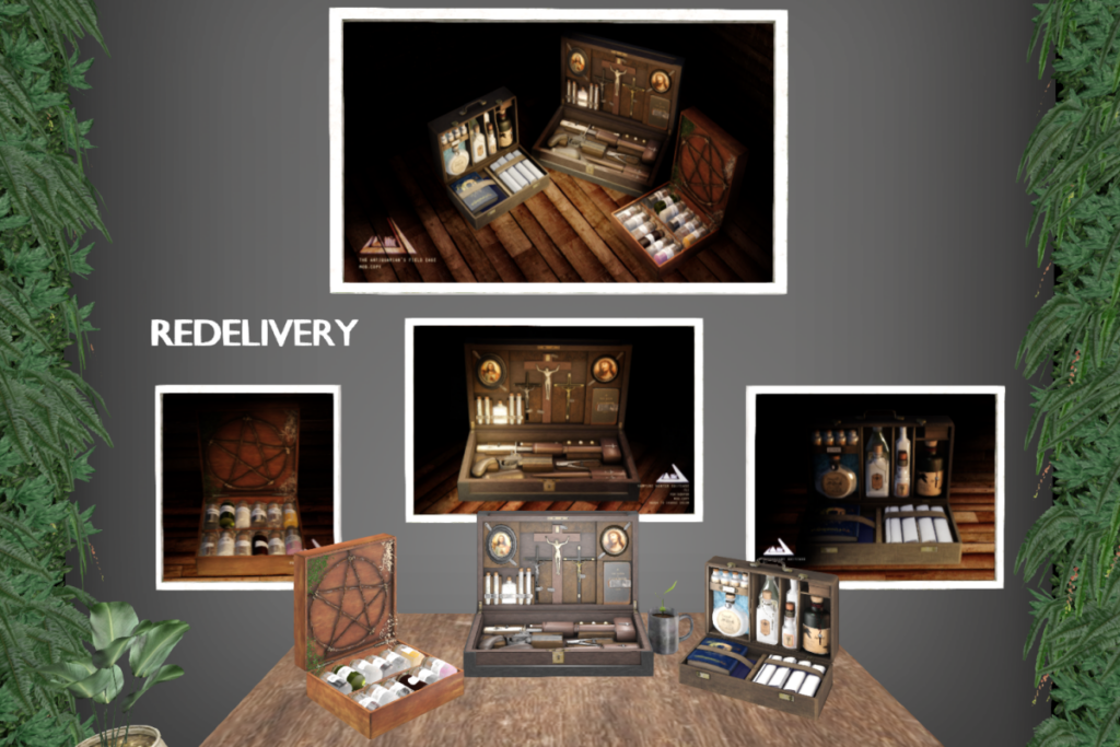 The Antiquarian&#039;s Field Case, L$159-L$249 each/L$549 FP