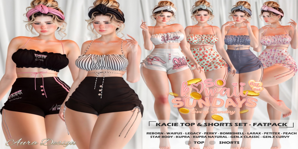 Kacie Outfit - see ad for fits	&lt;a href=&quot;http://maps.secondlife.com/secondlife/Crystal%20Cascade/193/171/23&quot;&gt;Teleport&lt;/a&gt;