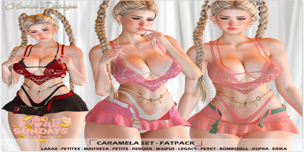 Caramela Set - Erika/Inithium/Legacy/Maitreya/Reborn/+mods	&lt;a href=&quot;http://maps.secondlife.com/secondlife/Crystal%20Cascade/193/171/23&quot;&gt;Teleport&lt;/a&gt;