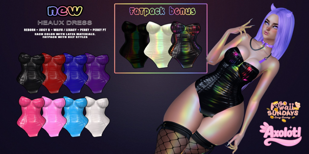 Heaux Dress - Legacy/Reborn/+mods	&lt;a href=&quot;http://maps.secondlife.com/secondlife/Vineyard%20Gardens/128/148/2883&quot;&gt;Teleport&lt;/a&gt;