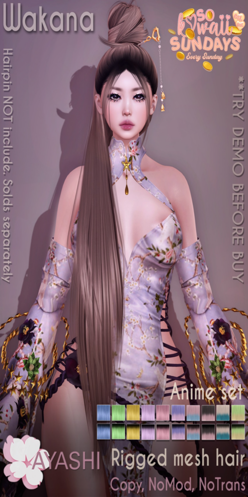 Wakana Hairstyle	&lt;a href=&quot;http://maps.secondlife.com/secondlife/MagnetiS/191/128/10&quot;&gt;Teleport&lt;/a&gt;