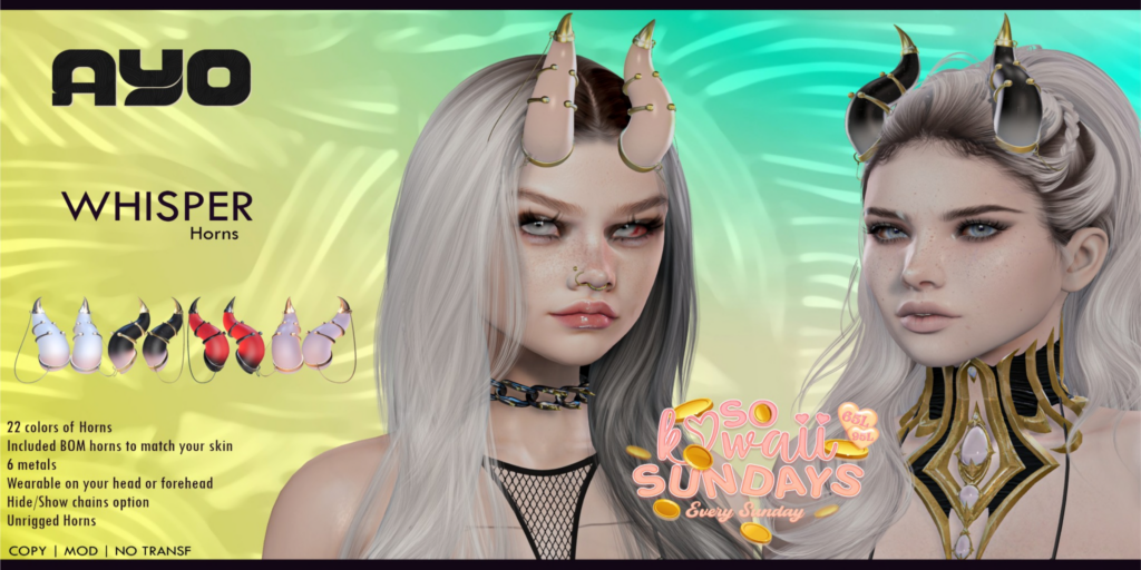 Whisper Horns	&lt;a href=&quot;http://maps.secondlife.com/secondlife/Wana/199/63/2002&quot;&gt;Teleport&lt;/a&gt;
