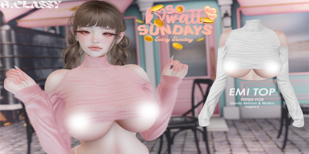 Emi Top - Legacy/Reborn/+mods	&lt;a href=&quot;http://maps.secondlife.com/secondlife/Phoenix%20Paradise/83/89/1545&quot;&gt;Teleport&lt;/a&gt;