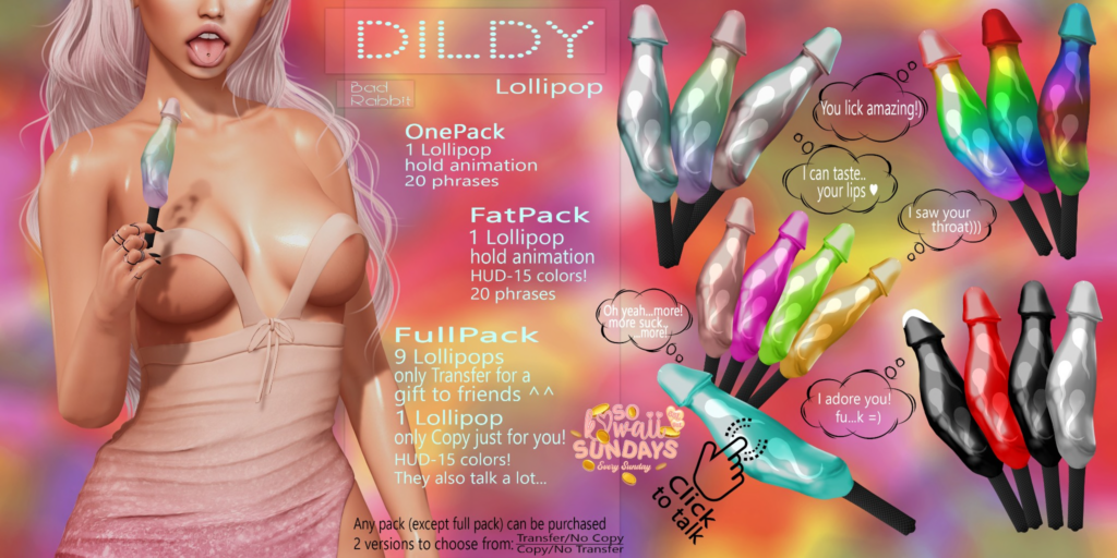 Dildy Lollipop Holdable	&lt;a href=&quot;http://maps.secondlife.com/secondlife/Sweet%20Emotion/2/160/21&quot;&gt;Teleport&lt;/a&gt;