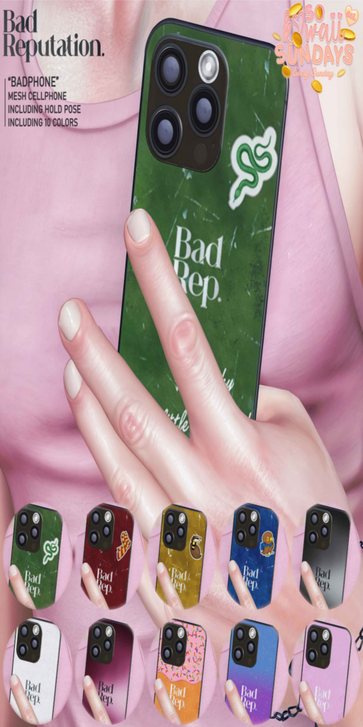 Badphone Holdable	&lt;a href=&quot;http://maps.secondlife.com/secondlife/Ice%20Cream/132/120/1002&quot;&gt;Teleport&lt;/a&gt;