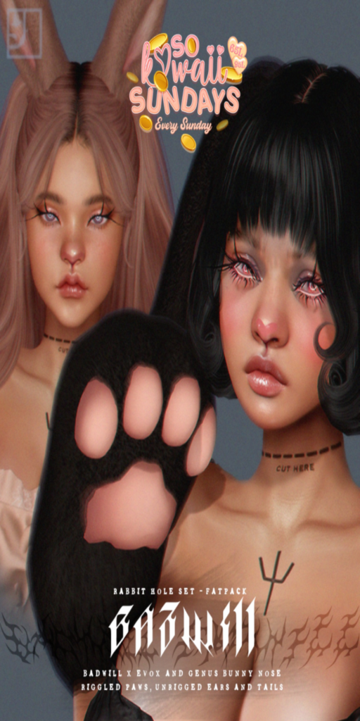 Rabbit Hole Accessory Set - EvoX/Genus	&lt;a href=&quot;http://maps.secondlife.com/secondlife/Oppenheim/169/149/601&quot;&gt;Teleport&lt;/a&gt;