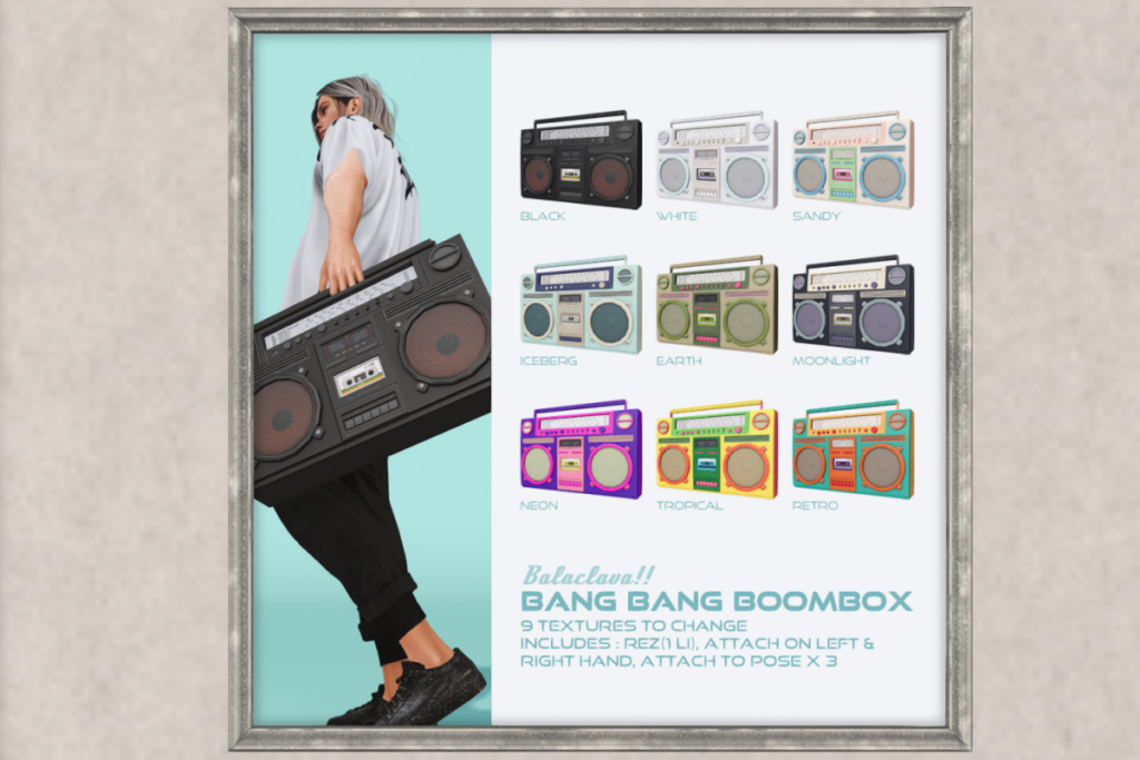 Bang Bang Boombox Holdable, L$180