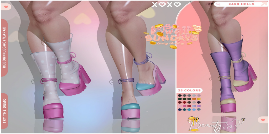 450 Heels - Legacy/MaitreyaX/Reborn	&lt;a href=&quot;http://maps.secondlife.com/secondlife/Axell/169/50/1569&quot;&gt;Teleport&lt;/a&gt;