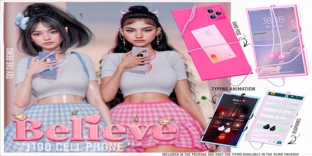 1190 Cell Phone Holdable	&lt;a href=&quot;http://maps.secondlife.com/secondlife/Bliss%20Kingdom/42/150/2001&quot;&gt;Teleport&lt;/a&gt;