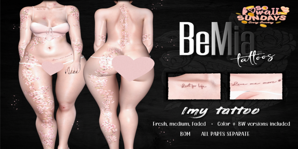 Imy Tattoo - BOM	&lt;a href=&quot;http://maps.secondlife.com/secondlife/Rosehaven/218/121/2501&quot;&gt;Teleport&lt;/a&gt;